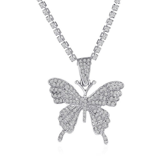 BUTTERFLY TENNIS NECKLACE