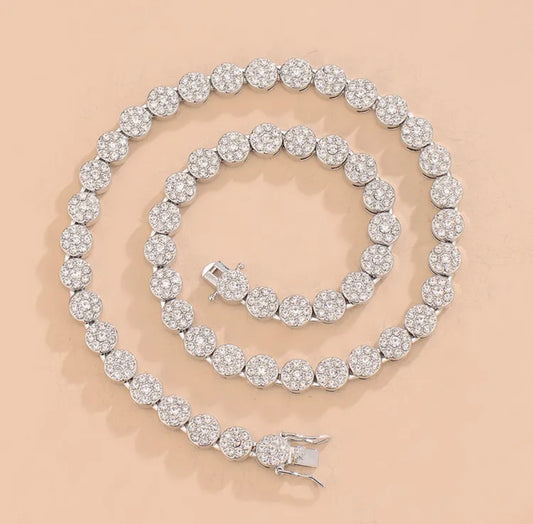 LILA DIAMOND TENNIS NECKLACE